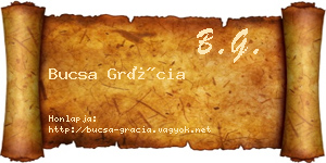 Bucsa Grácia névjegykártya
